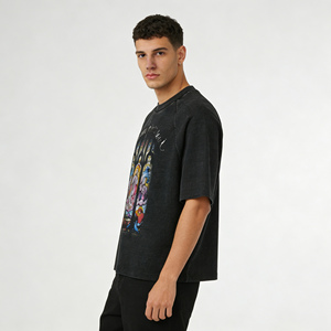 Camiseta OEM con Estampado Digital, Corte Holgado, Manga Raglán, Lavado Vintage - Product Image 2