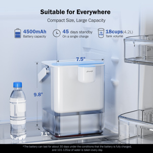 Jarra Filtrante de Agua Alcalina de 2 Etapas con Bloque de Carbón UF, Autolimpiante, Sin Tanque, Libre de BPA, para Toda la Casa - Product Image 2
