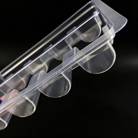 Plateau alvéolé en PVC de haute qualité à 10 compartiments pour flacons lyophilisés de 7 ml, insert intérieur en plastique pour emballage, OEM pour flacons en verre