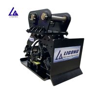 Compacteur hydraulique double usage Ligong avec moteur pour le finissage des pentes et la compactation des sols de fond pour excavatrices de 1 à 50 tonnes