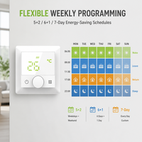 HY510 Wifi Bouton Numérique Thermostat Panneau Smart Room Température Contrôleur Programmable