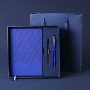 X515-1 Juego de Cuaderno Personalizado con Estuche de Regalo de Negocios Moderno, Tapa Dura A5, Cuero PU, con Bolígrafo - Product Image 4