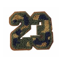 Patchs thermocollants personnalisés en chenille brodée, motifs fleur et cœur, appliques en toile, badges pour casquettes, vêtements, chapeaux, tissus DIY