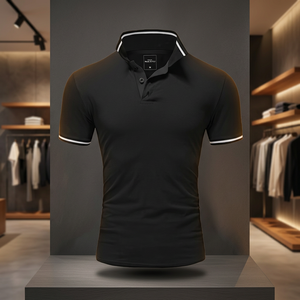 Premium Custom 180GSM Men's Golf <b>Polo</b> <b>Shirt</b> 100% Polyester Breathable Quick Dry Embroidered Logo Performance Wear - Product Image 4