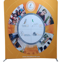 Toile de fond d'exposition personnalisée portable Pop up Seg Light Box Display Autres équipements de stand d'exposition