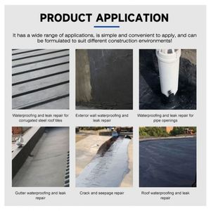 High Elastic Aliphatic Polyurethane Roofing Polyurethane <b>Waterproof</b> Coating <b>Waterproof</b> Leakproof <b>Material</b> - Product Image 4