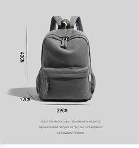 Sacs à dos élégants en velours côtelé de style coréen pour femmes, avec logo coloré, sur mesure, mignons et de qualité supérieure - Product Image 2