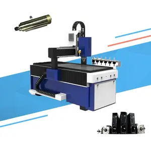 Best 1.5kw 2.2kw 3.2kw air cooled 4 axis cnc router engraving machine 6090 with rotary