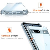 1.5MM d'épaisseur Air-Bag Crystal Clear Phone Case pour Google Pixel 8A 8 Pro 6A 7A 9A 6 7 8 9 Pro XL Housse antichoc pour Google Case
