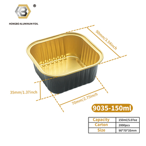 Teglie Quadrate in Alluminio con Coperchi, Contenitori Monouso per Alimenti, Ideali per Torte e Arrosti - Product Image 4