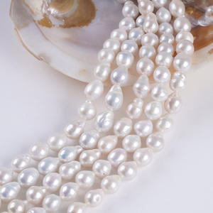 Perlas de Agua Dulce Naturales de Zhuji, 9-11 mm, Edison, Blancas, Sueltas, Material Semiterminado para Collares - Product Image 2