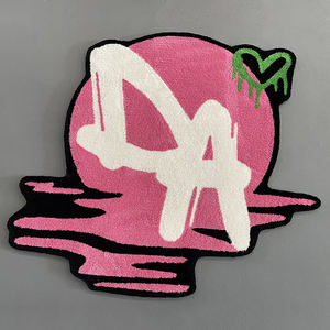 Tappeti Economici Piccoli Bianchi e Neri Design Personalizzato Tappeti di Marca Tufting a Mano <span class=keywords><strong>Tappeto</strong></span> con Logo per Camera da Letto - Product Image 5