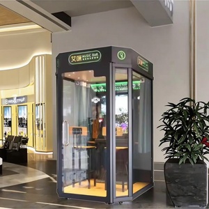 Cabina de KTV con máquina de videojuegos LED, sistema de karaoke y sistema de intercomunicación telefónico electrónico con aislamiento, operado con monedas. - Product Image 1