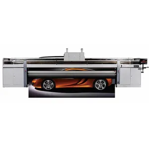 Impresora uv de cama plana, máquina de impresión digital de banner, inyección de tinta de plástico, cuero y pvc