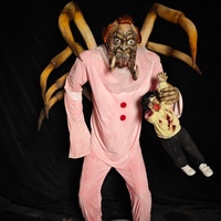 Usine suspendue à l'envers modèle de fantôme rugissant en silicone personnalisable direct pour maisons hantées
