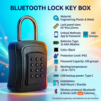 Caja de Seguridad Inteligente Tuya para Llaves, Exterior, Impermeable IP65, con Código PIN y Control por Aplicación, para Inmobiliarias y Airbnb
