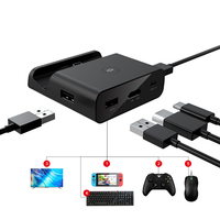 Base de Conexión Multiusos 5 en 1 para Switch, Salida de Video 4K 1080P, Modo TV, Reemplazo de Estación de Acoplamiento para Nintendo Switch/Lite