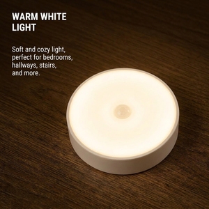 Rechargeable <b>Motion</b> <b>Sensor</b> <b>Light</b> 3000K Warm White Magnetic <b>LED</b> Night <b>Light</b> Type C for Closet Cabinet Hallway - Product Image 3