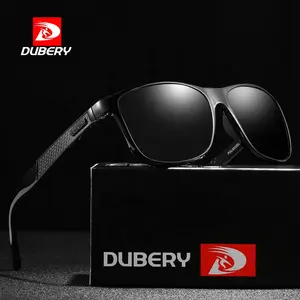 DUBERY 공식 편광 광장 선글라스 터키 남성 UV400 보호 도매 사용자 정의 안경 스포티 선글라스 d002
