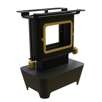 Camping en plein air kérosène lampe poêle pliable chauffage feu danse lanterne verre fenêtre kérosène poêle lampe