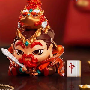 Caja Sorpresa Original de los Cinco Dioses de la Riqueza, Guan Yu, Regalo de la Prosperidad, Figura de PVC - Product Image 3