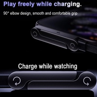 Cable Trenzado de Nailon de 240W 5A con Soporte para Teléfono, Transferencia de Datos a 480Mbps, Cargador Rápido para Portátil, Cable Tipo-C Multiángulo para iPhone Gaming