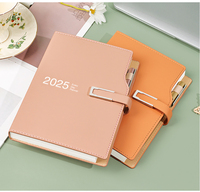 Agenda Personalizada con Logotipo, Precio al por Mayor, Planificador Mensual y Semanal de Negocios, Cuaderno de Cuero PU A5, OEM/ODM, Calendarios y Agendas 2025