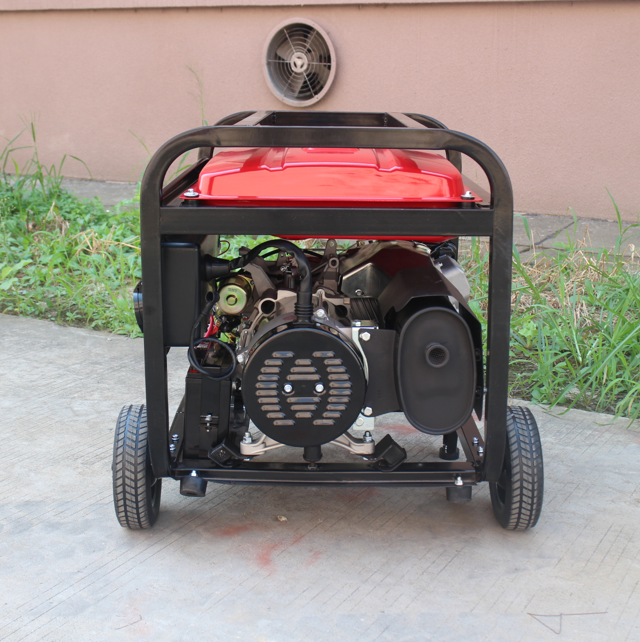 product-376-377 SLONG SL8000EDX electric start 2 wheels with handle 6kw gasoline generators