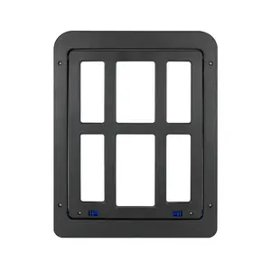 Puerta de mascota con tapa magnética, puerta de protección para perros, deslizante, automática, gran oferta