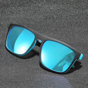 2024 occhiali da sole polarizzati da uomo con montatura blu stile caldo Anti-UV400 per sport all'aria aperta da spiaggia di guida - Product Image 3