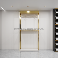 Étagères réglables porte-vêtements en métal robuste porte-vêtements forme simple moderne support de hall sur pied