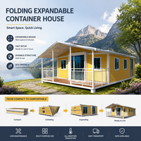 Casa Contenedor de Lujo Expandible de Doble Ala JRX de 20 pies - Diseño Moderno de Mediados de Siglo con Cocina y Baño Modulares para Uso en Villas y Hoteles