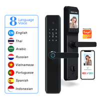 Cerradura Inteligente para Puerta Eseye con WiFi, App Tuya, Huella Dactilar, Tarjeta IC, Teclado, Control Remoto, Entrada sin Llave, Cerradura Inteligente con Palanca