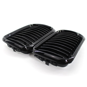 Parrilla delantera para BMW E36, negra brillante, de plástico ABS, para modelos de 1997 a 1999 - Product Image 1