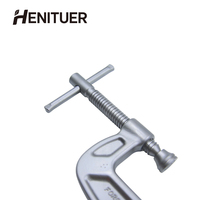 HENITUER H9302 Pince en G robuste en acier inoxydable 304, pince en C, outil manuel pour l'entretien des équipements