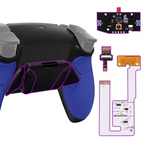 Rubberized Blue <b>Grip</b> Remapping Kit Back Paddle EXtremeRate RISE4 V3 Remap Kits for PS5 <b>Controller</b> BDM-030/040/050 - Product Image 1