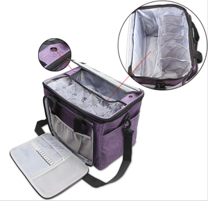 Large Space Wool Yarn <strong>Storage</strong> <strong>Knitting</strong> Crochet <strong>Storage</strong> Bag Tote Organizer - Product Image 4