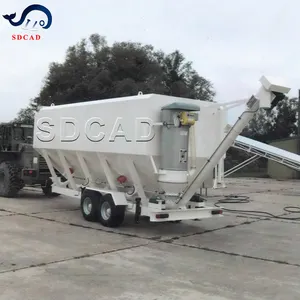 SDCAD customized horizontal and vertical mobile 20GP container cement silo with vibrator bin aeraotor