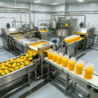 Turnkey NFC Mango Puree Productielijn Complete Mango Pulp Verwerkingsinstallatie Vers Fruit Vermaal- en Sapmachine
