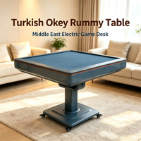 Zoyee Otomatik Katlanır Okey Oyun Masası Çift Amaçlı Yemek Masası Elektrikli Mahjong Masası Taşınabilir Metal Plastik Türkiye İsrail Dubai Orta Doğu