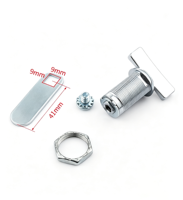 Serrure à came sans clé en alliage de zinc durable, antivol, pour boîtier électrique, tiroir de meuble, chromée, à quart de tour, installation facile