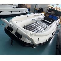Bateau gonflable jet ski 15,4 pieds pour 8 personnes avec renfort de fond blanc pour divertissement extérieur, personnalisation depuis la Chine