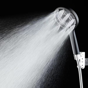 <b>Shower</b> <b>Head</b> Round High <b>Pressure</b> Rain Spray Portable Bathroom Showerhead - Product Image 1