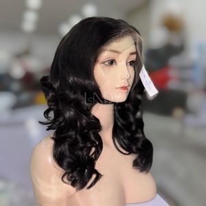 Perruque en cheveux humains vietnamiens 100% de qualité supérieure, cheveux bruts, perruque à dentelle frontale, perruques à dentelle frontale, cheveux ondulés - Product Image 4