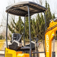 Mini-excavatrice hydraulique compacte de 1 500 kg pour l'entretien des jardins