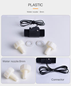 Threading tipo pompa conduttura sensore di flusso dell'acqua apparecchiature Laser magnetico segnale di plastica interruttore di flusso dell'acqua con ugelli acqua - Product Image 6