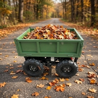 Elektrischer Mini-Dumper mit Raupenantrieb, Fernbedienung, 4 Rädern, Hydraulik, 500kg Ladekapazität, Kleiner Transporter für die Landwirtschaft