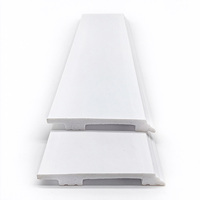 Plinthe plate moderne en PS, profil simple pour les intérieurs contemporains de maisons et de bureaux