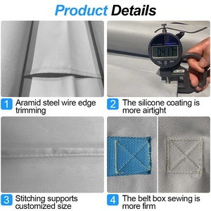 Manta Ignífuga Suihua 6*8m para Vehículos Eléctricos, Manta <span class=keywords><strong>de</strong></span> Supresión <span class=keywords><strong>de</strong></span> Incendios <span class=keywords><strong>de</strong></span> Emergencia para Autos, Garajes, Equipo <span class=keywords><strong>de</strong></span> Seguridad contra Incendios - Product Image 2