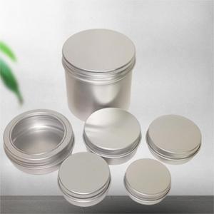 Frascos cosméticos de aluminio negro mate con tapón de rosca de 50ml para almacenamiento de crema y té de cosméticos - Product Image 2